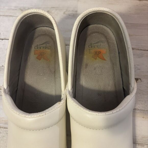 Dansko White Leather Professional Box Clogs Shoes Nursing Women’s 40/9.5-10 - Picture 6 of 14